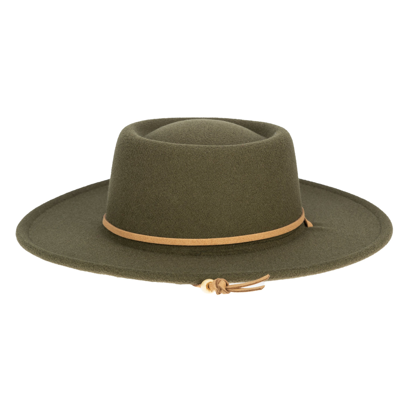 Women's Faux Felt Boater W/ Faux Leather Chin Cord – San Diego Hat Company