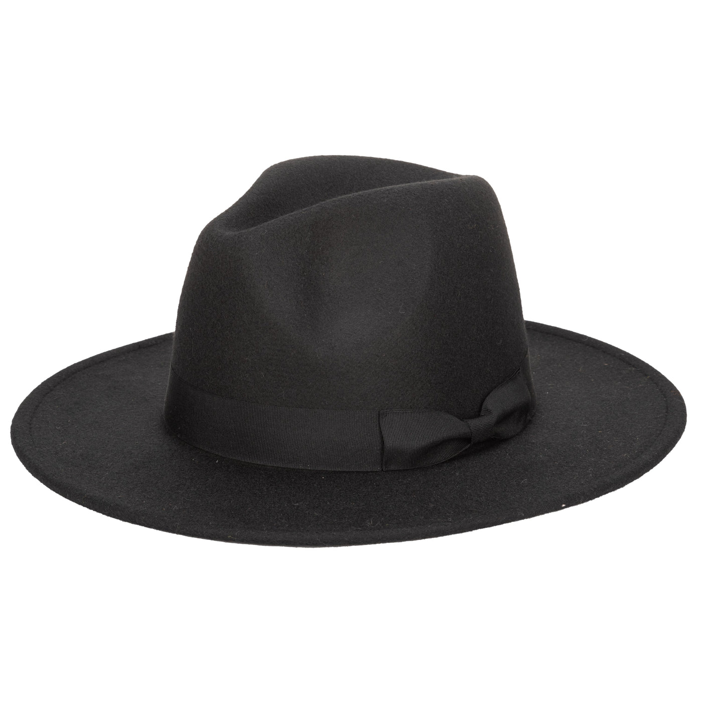 FEDORA - Men's Faux Felt Fedora With Grosgrain