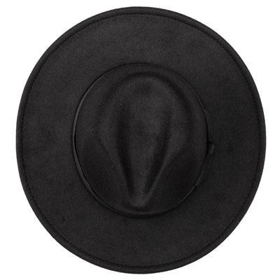 FEDORA - Men's Faux Felt Fedora With Grosgrain