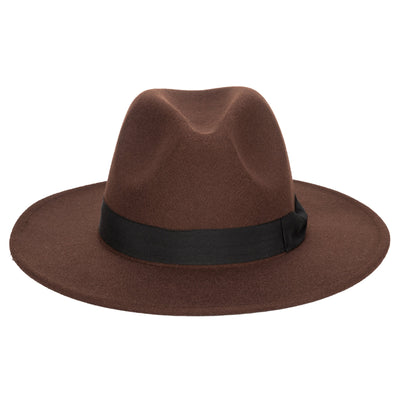 FEDORA - Men's Faux Felt Fedora With Grosgrain