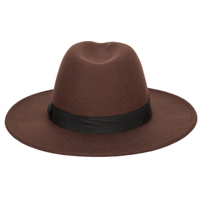 FEDORA - Men's Faux Felt Fedora With Grosgrain