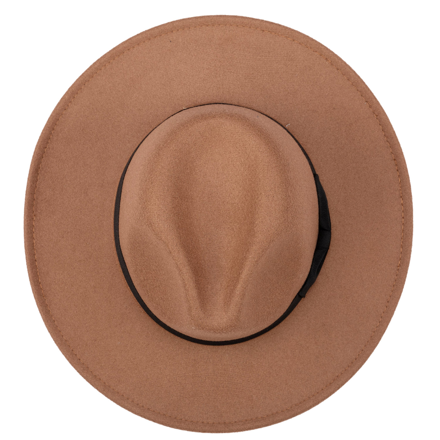 FEDORA - Men's Faux Felt Fedora With Grosgrain