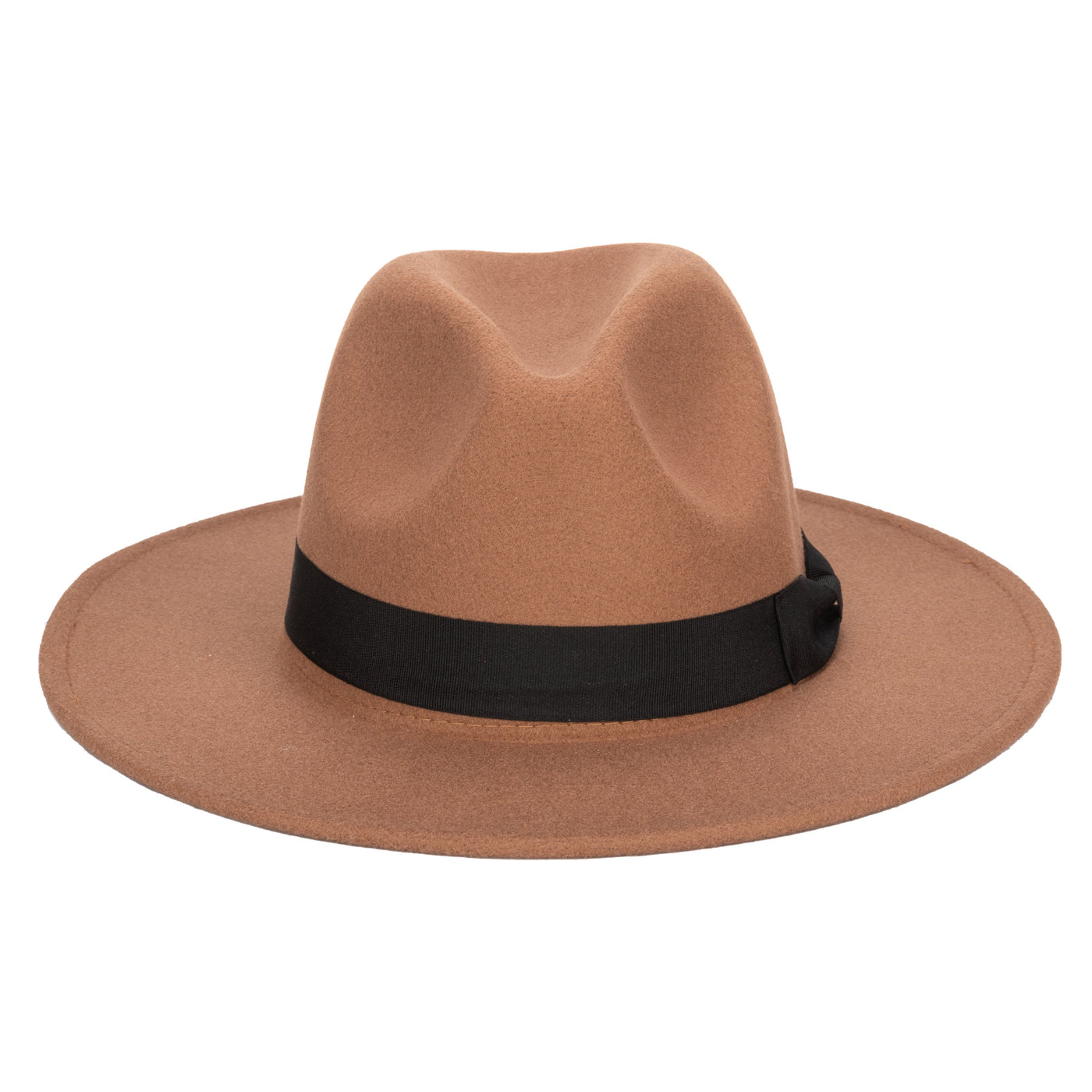 FEDORA - Men's Faux Felt Fedora With Grosgrain