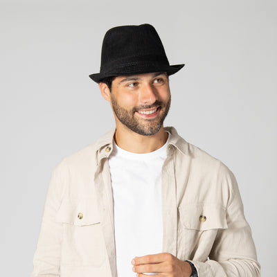 FEDORA - Men's Cut And Sew Corduroy Fedora