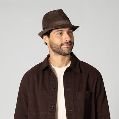 FEDORA - Men's Cut And Sew Corduroy Fedora