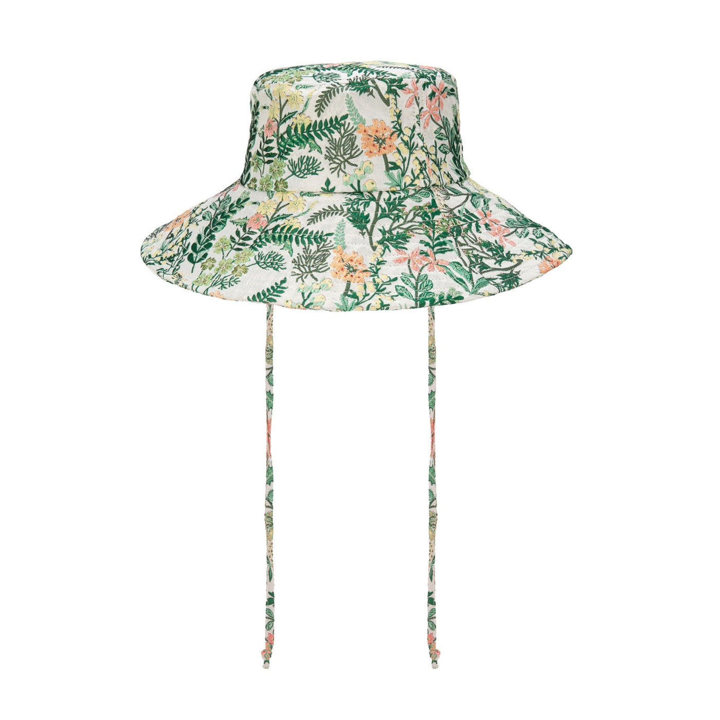 Colony Palms Floral Printed Bucket Hat with Ties San Diego Hat Company