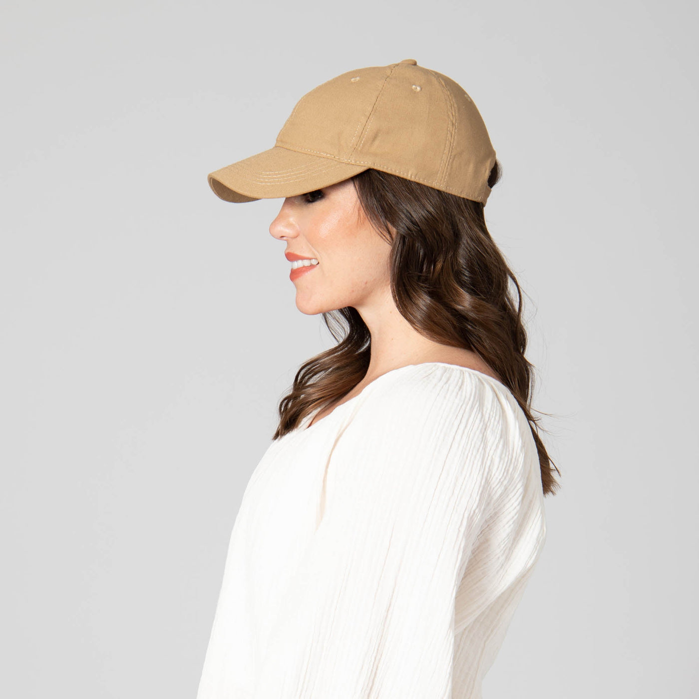 CAP - Partly Cloudy - Women's Cut And Sew Linen Ball Cap