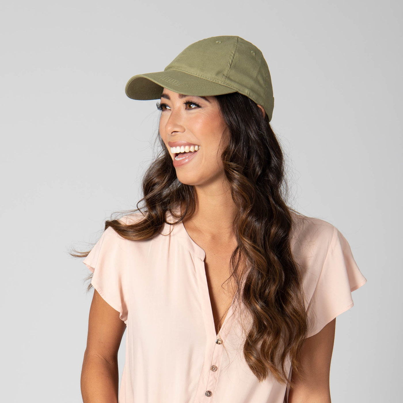 CAP - Partly Cloudy - Women's Cut And Sew Linen Ball Cap