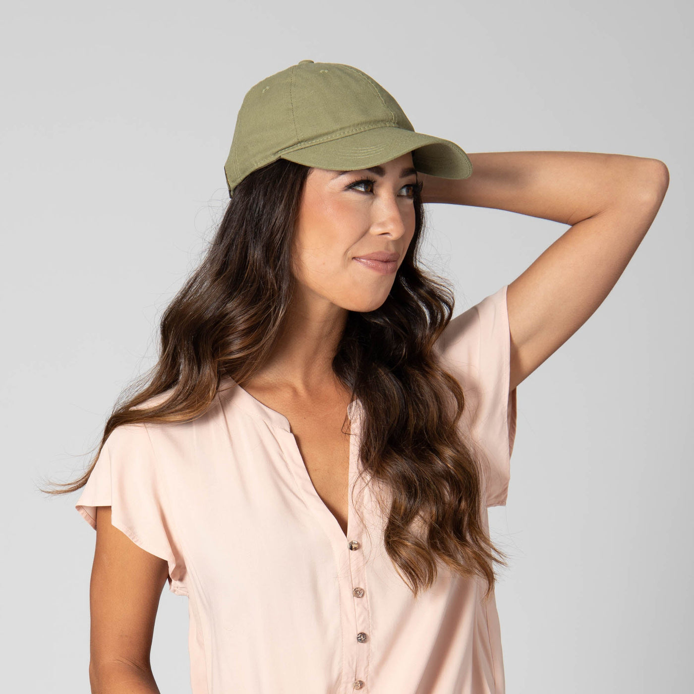 CAP - Partly Cloudy - Women's Cut And Sew Linen Ball Cap