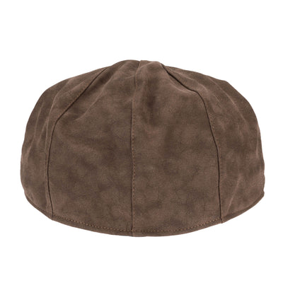 DRIVER - Faux Leather Multi Panel Driver Cap