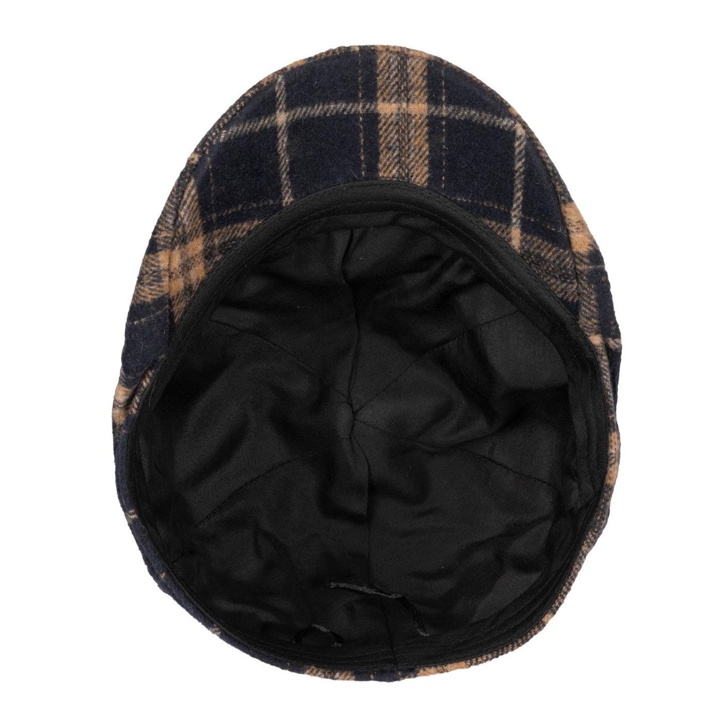 DRIVER - Faux Wool Plaid Driver Cap