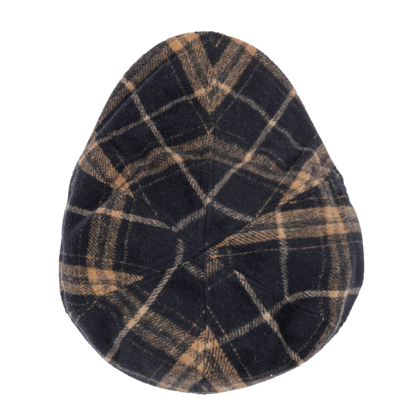 DRIVER - Faux Wool Plaid Driver Cap