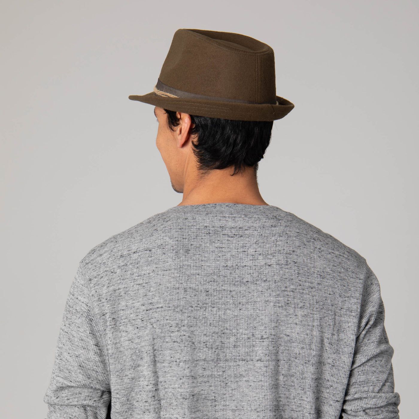 Faux Felt Stingy Brim Fedora-FEDORA-San Diego Hat Company