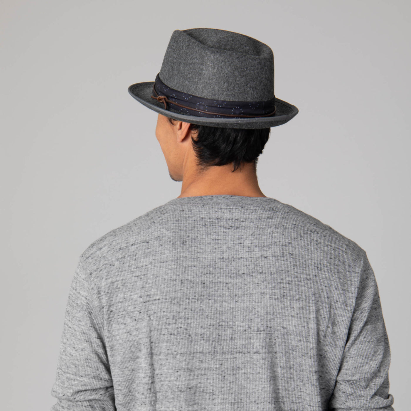 Faux Felt Pork Pie Fedora-FEDORA-San Diego Hat Company