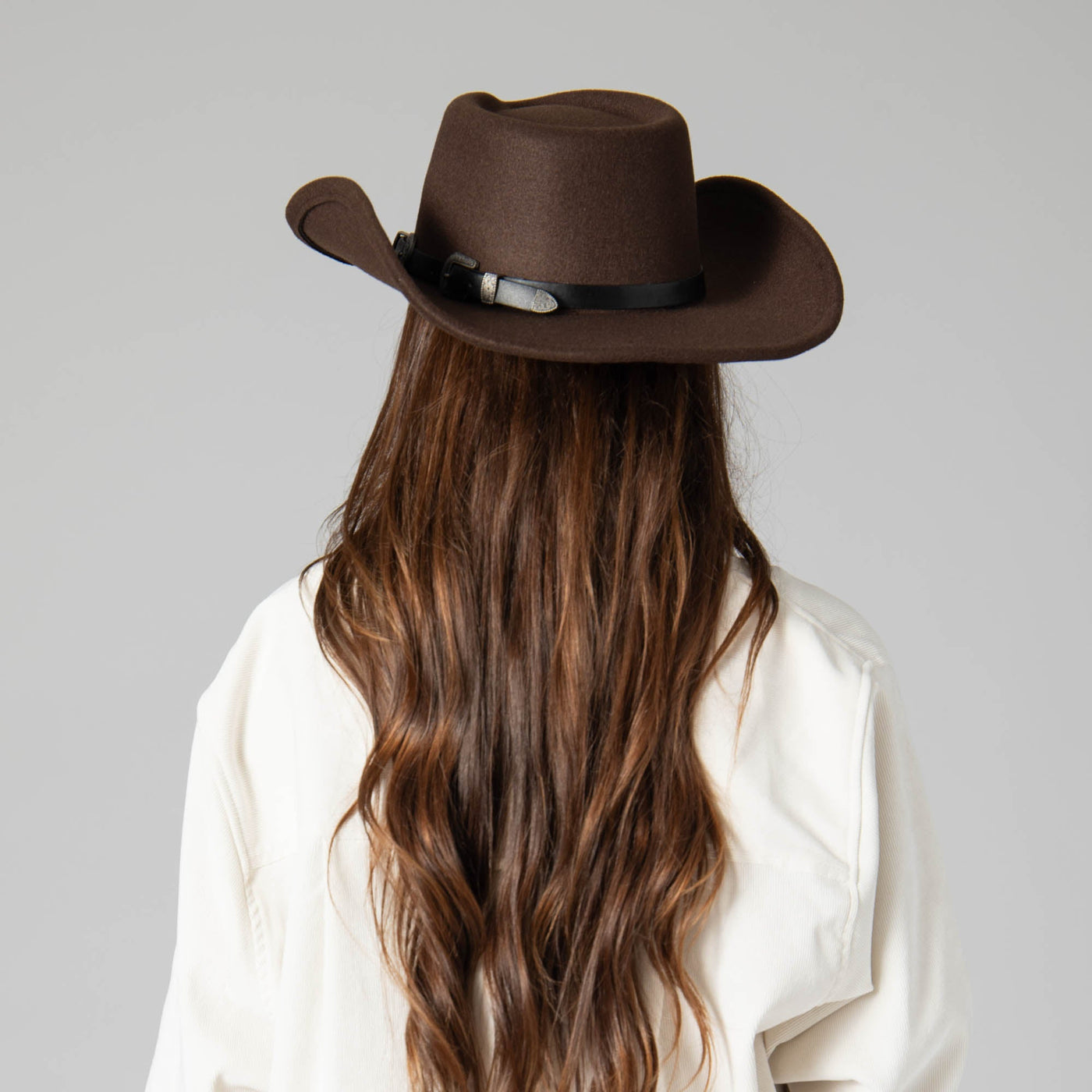 COWBOY - Faux Felt Pinch Crown Cowboy