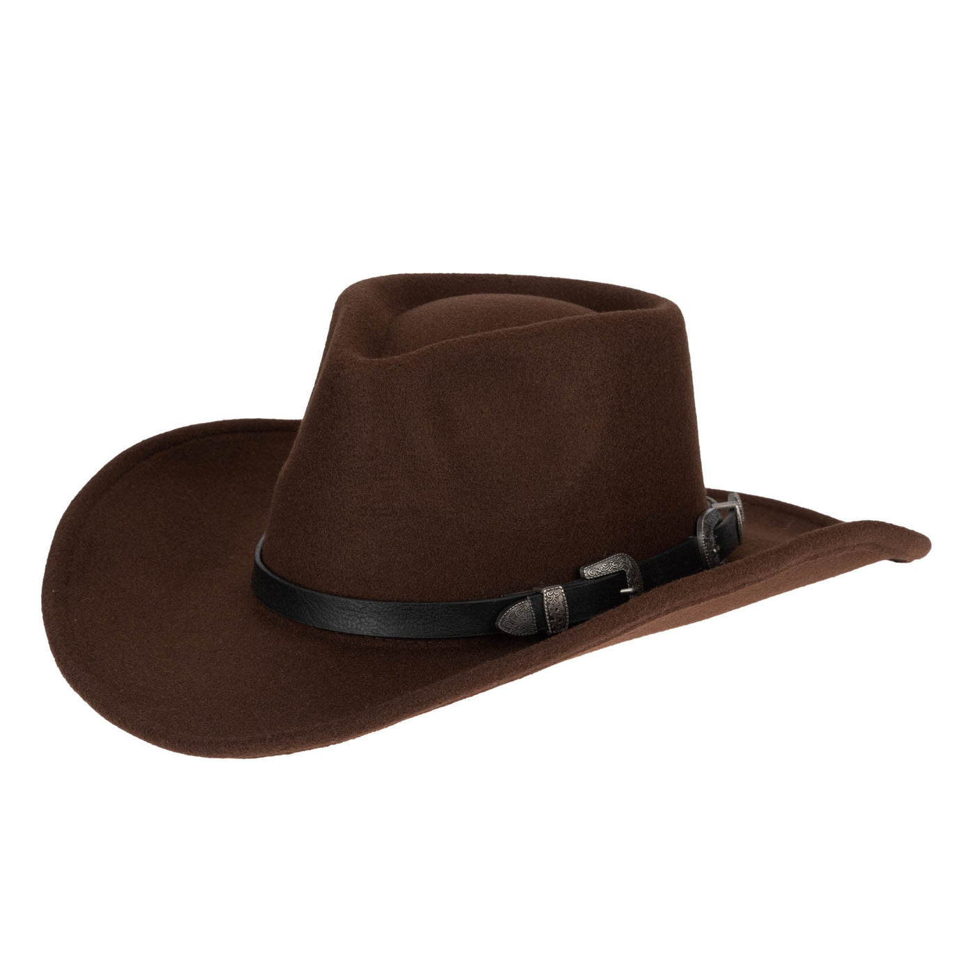 COWBOY - Faux Felt Pinch Crown Cowboy