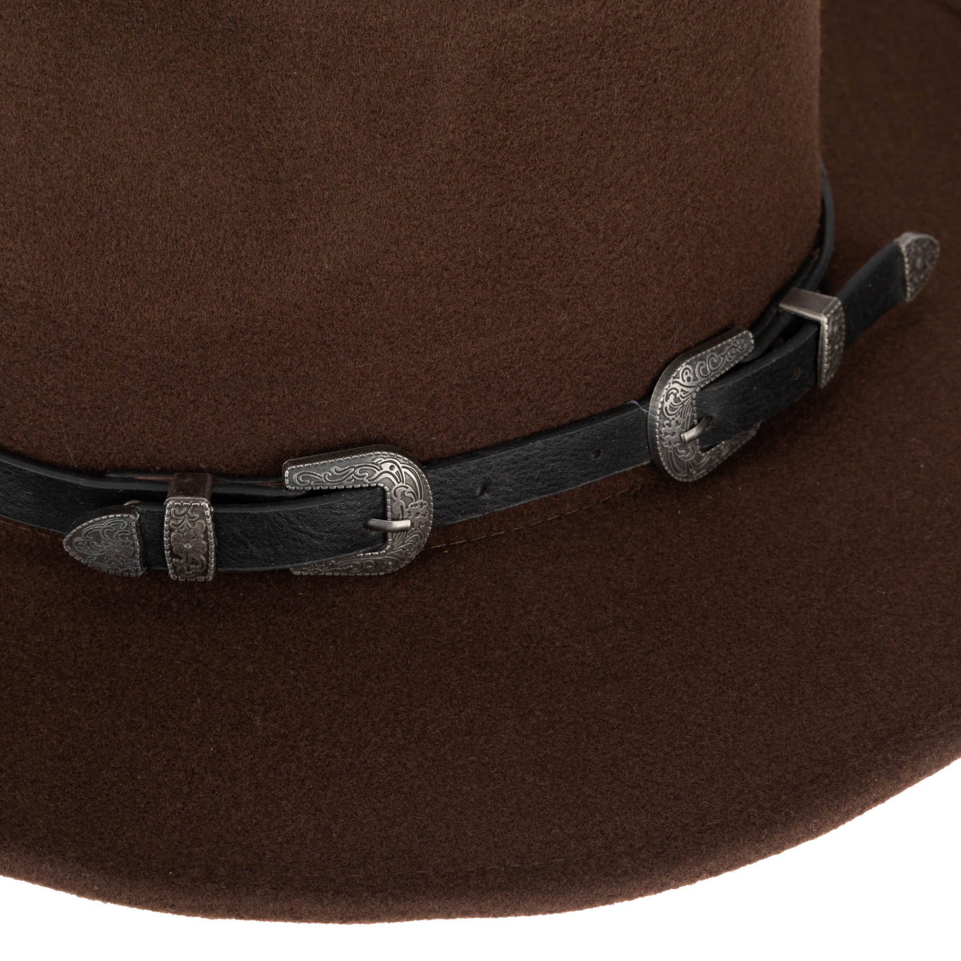 COWBOY - Faux Felt Pinch Crown Cowboy