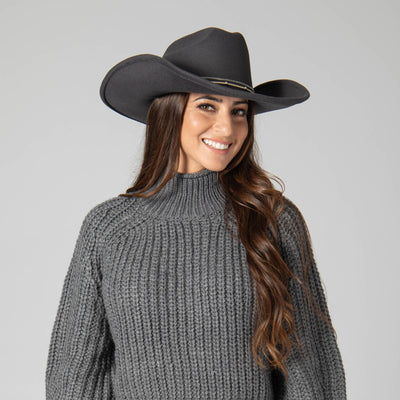 COWBOY - Faux Felt Cattleman's Crease Cowboy