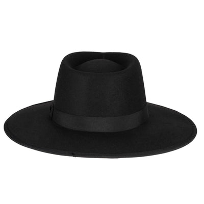 FEDORA - Classic Brim Fedora With Flat Grosgrain Bow And Band