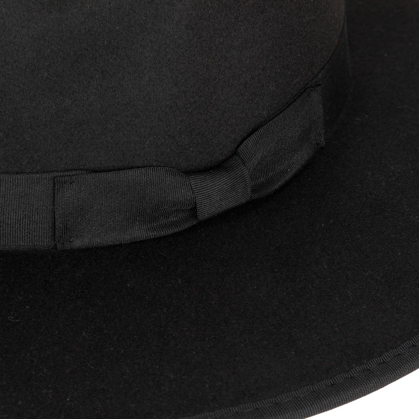 FEDORA - Classic Brim Fedora With Flat Grosgrain Bow And Band
