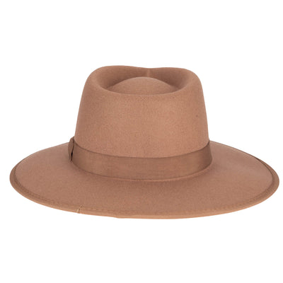 FEDORA - Classic Brim Fedora With Flat Grosgrain Bow And Band