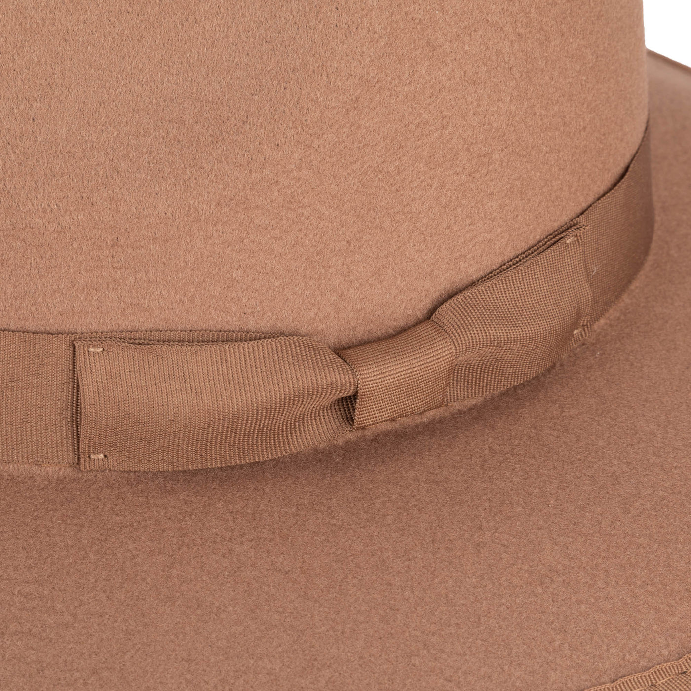 FEDORA - Classic Brim Fedora With Flat Grosgrain Bow And Band