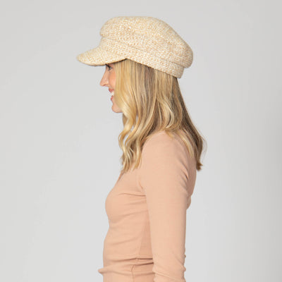Nine to Five - Wool Blend Tweed Cabbie Hat-CABBIE-San Diego Hat Company
