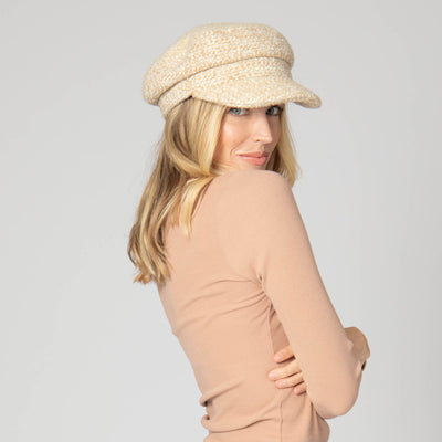 Nine to Five - Wool Blend Tweed Cabbie Hat-CABBIE-San Diego Hat Company