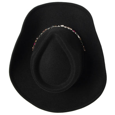 Pinch Crown Cowboy with Multi Gemstone Band-COWBOY-San Diego Hat Company