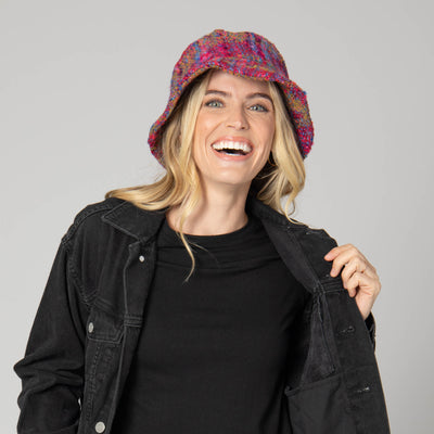 Alabama - Cut & Sew Multi Tweed Bucket Hat-BUCKET-San Diego Hat Company
