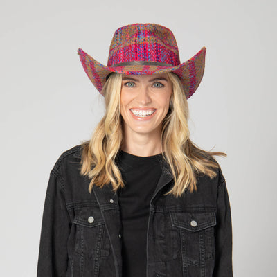 Two Step - Cut & Sew Multi Tweed Pinch Crown Cowboy Hat-COWBOY-San Diego Hat Company