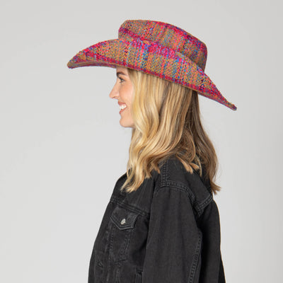 Two Step - Cut & Sew Multi Tweed Pinch Crown Cowboy Hat-COWBOY-San Diego Hat Company