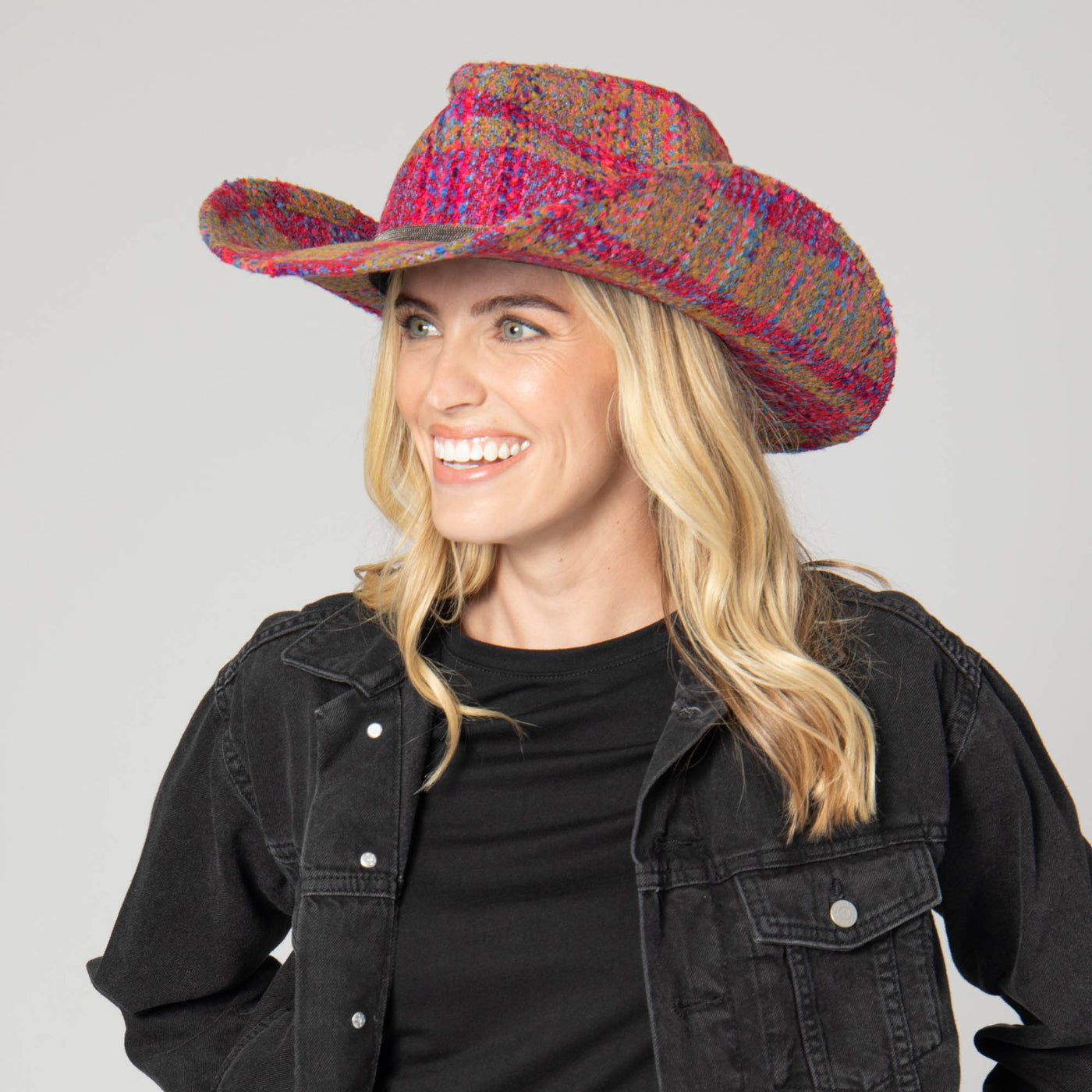 Two Step - Cut & Sew Multi Tweed Pinch Crown Cowboy Hat-COWBOY-San Diego Hat Company