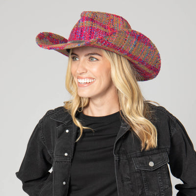 Two Step - Cut & Sew Multi Tweed Pinch Crown Cowboy Hat-COWBOY-San Diego Hat Company