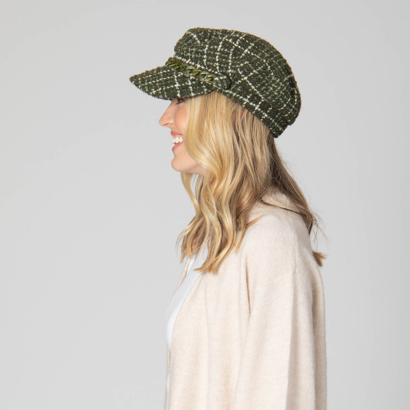 Emmy Lou - Cut & Sew Tweed Cabbie Hat-CABBIE-San Diego Hat Company