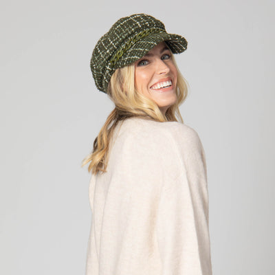 Emmy Lou - Cut & Sew Tweed Cabbie Hat-CABBIE-San Diego Hat Company