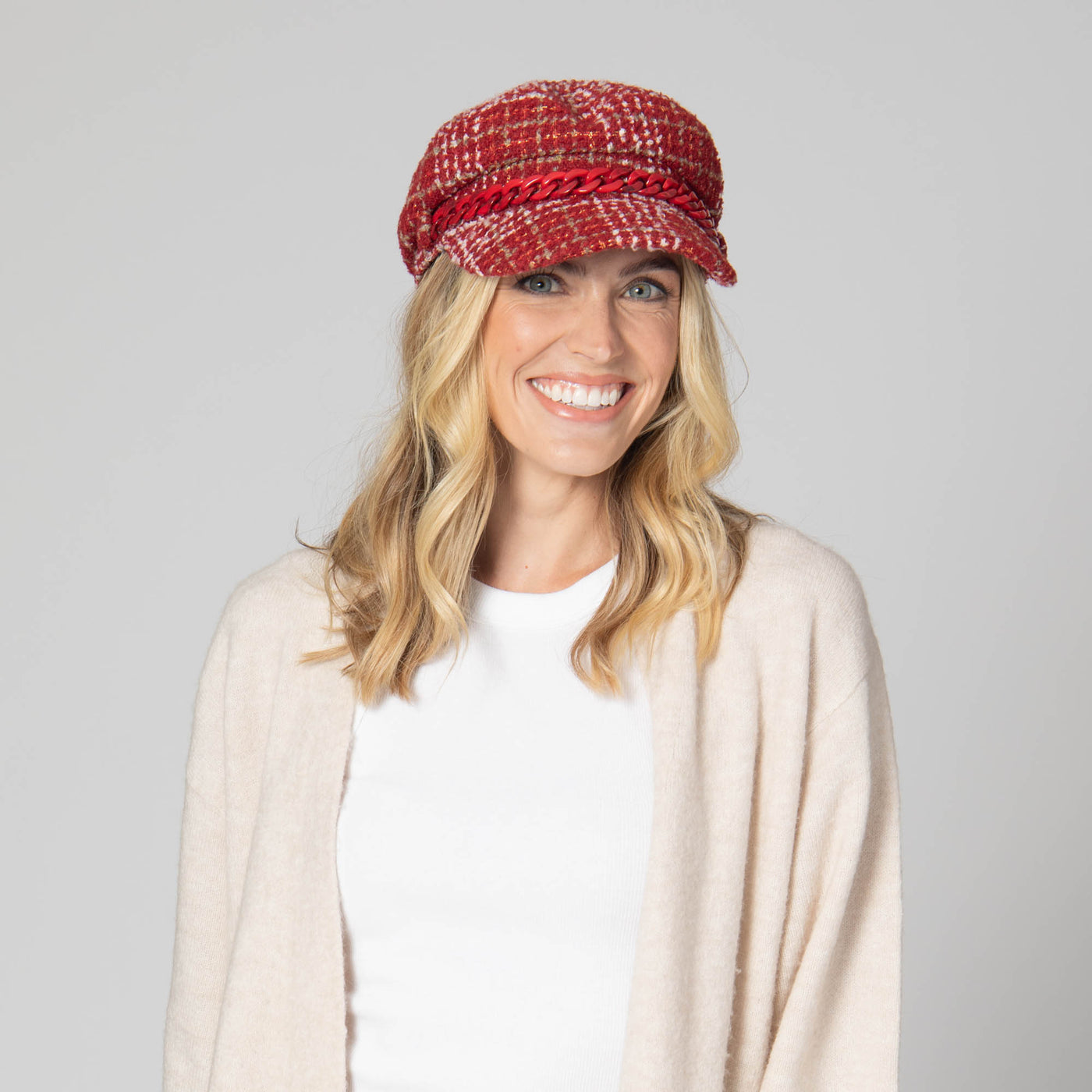 Emmy Lou - Cut & Sew Tweed Cabbie Hat-CABBIE-San Diego Hat Company