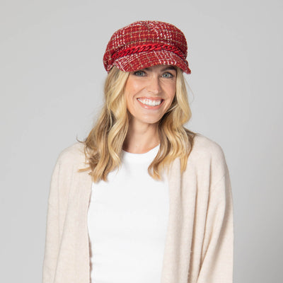 Emmy Lou - Cut & Sew Tweed Cabbie Hat-CABBIE-San Diego Hat Company