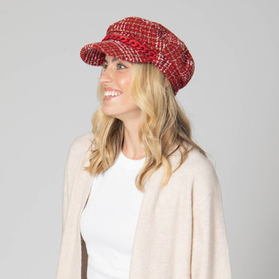 Emmy Lou - Cut & Sew Tweed Cabbie Hat-CABBIE-San Diego Hat Company