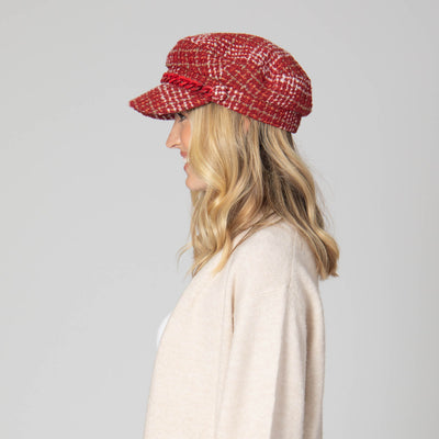 Emmy Lou - Cut & Sew Tweed Cabbie Hat-CABBIE-San Diego Hat Company
