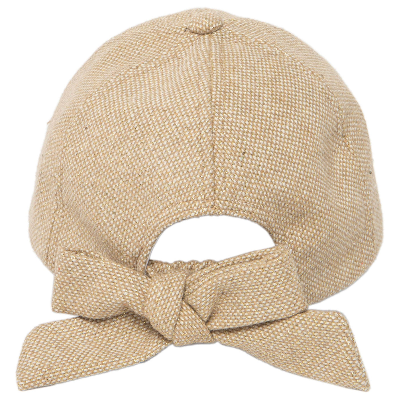 Cut & Sew Gold Shimmer Cap with Bow Tie-BASEBALL CAP-San Diego Hat Company