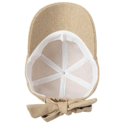 Cut & Sew Gold Shimmer Cap with Bow Tie-BASEBALL CAP-San Diego Hat Company