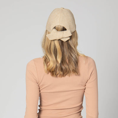Cut & Sew Gold Shimmer Cap with Bow Tie-BASEBALL CAP-San Diego Hat Company