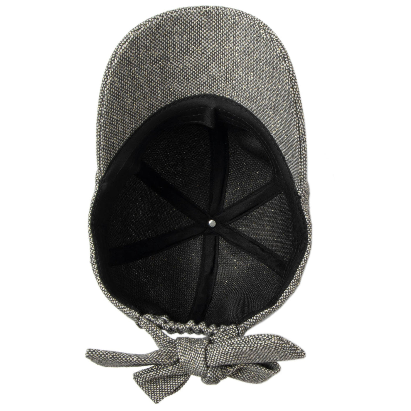 Cut & Sew Gold Shimmer Cap with Bow Tie-BASEBALL CAP-San Diego Hat Company