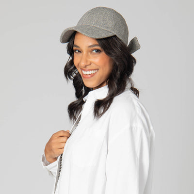 Cut & Sew Gold Shimmer Cap with Bow Tie-BASEBALL CAP-San Diego Hat Company