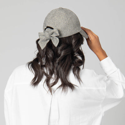 Cut & Sew Gold Shimmer Cap with Bow Tie-BASEBALL CAP-San Diego Hat Company