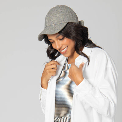 Cut & Sew Gold Shimmer Cap with Bow Tie-BASEBALL CAP-San Diego Hat Company