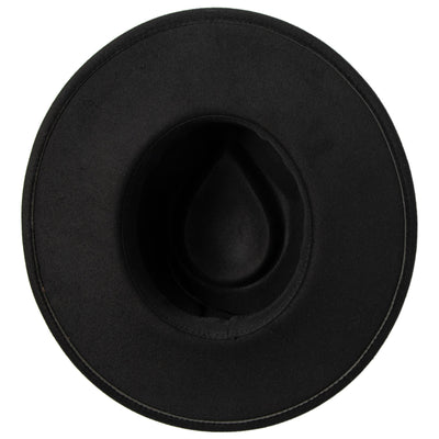 Faux Felt Fedora with Western Buckle Band-FEDORA-San Diego Hat Company