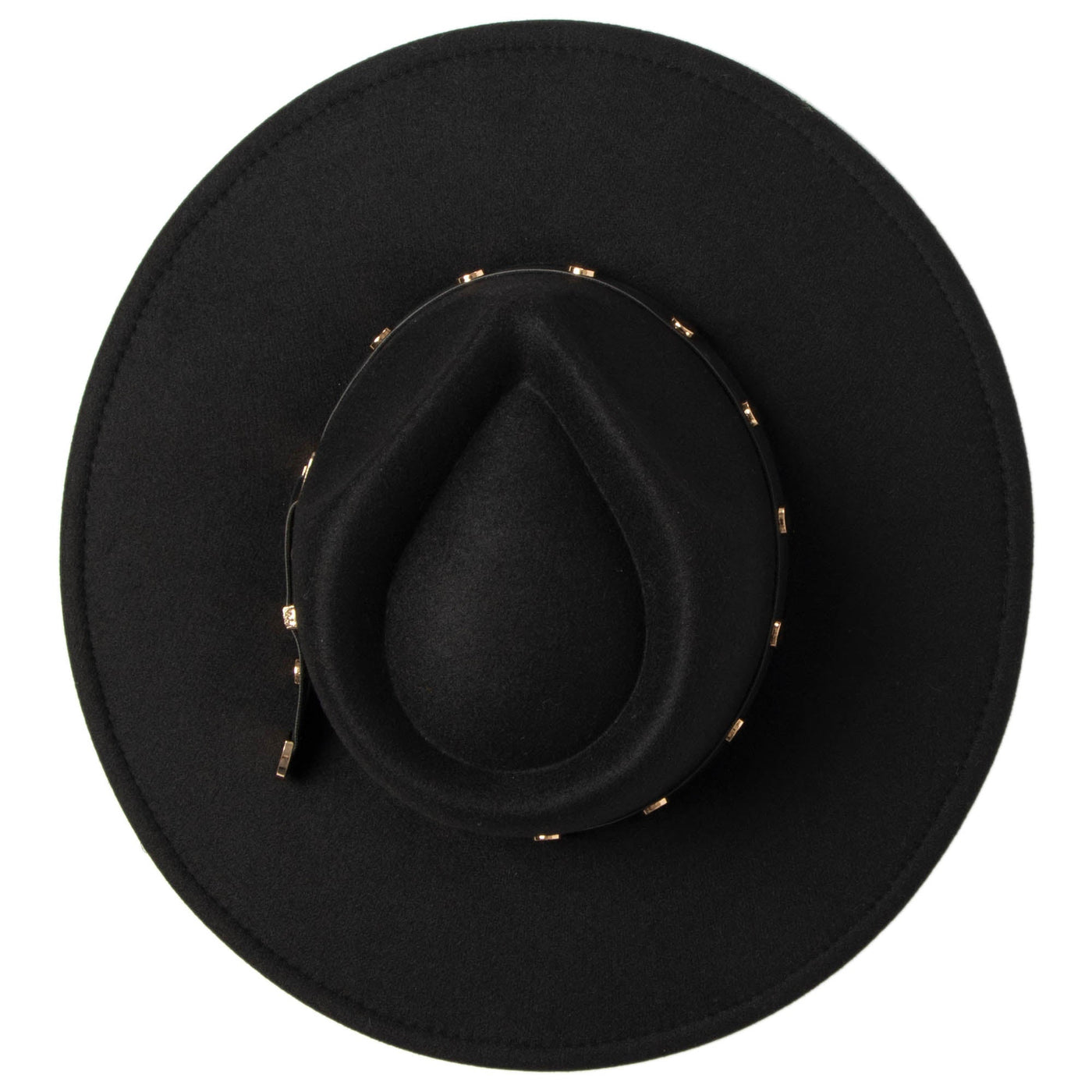 Faux Felt Fedora with Western Buckle Band-FEDORA-San Diego Hat Company