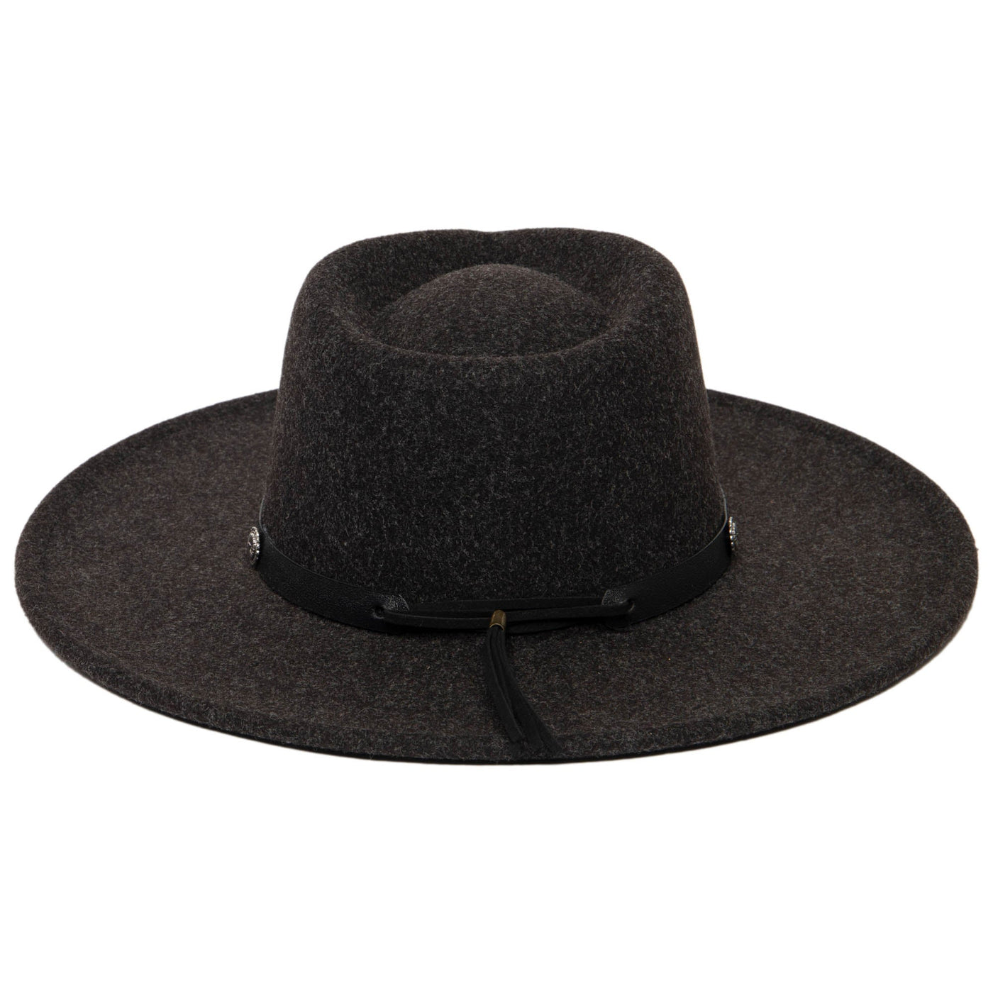 Faux Felt Fedora with Silver Concho Band-FEDORA-San Diego Hat Company